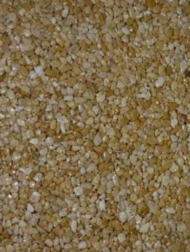 Granulat de marbre teinte Blé 2/4 mm pour moquette de pierre