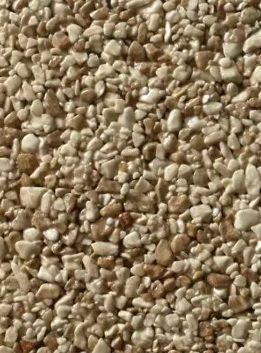 Granulat de marbre teinte Desert 2/5 mm pour moquette de pierre