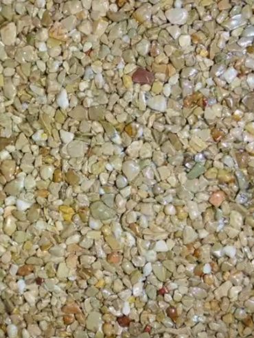 Granulat de marbre teinte Pierre 2/5 mm pour moquette de pierre