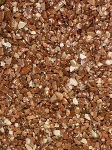 Granulat de marbre teinte Rouge intense 2/5 mm pour moquette de pierre