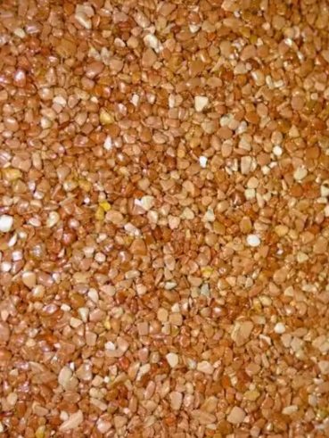 Granulat de marbre teinte Saumon 2/4 mm pour moquette de pierre